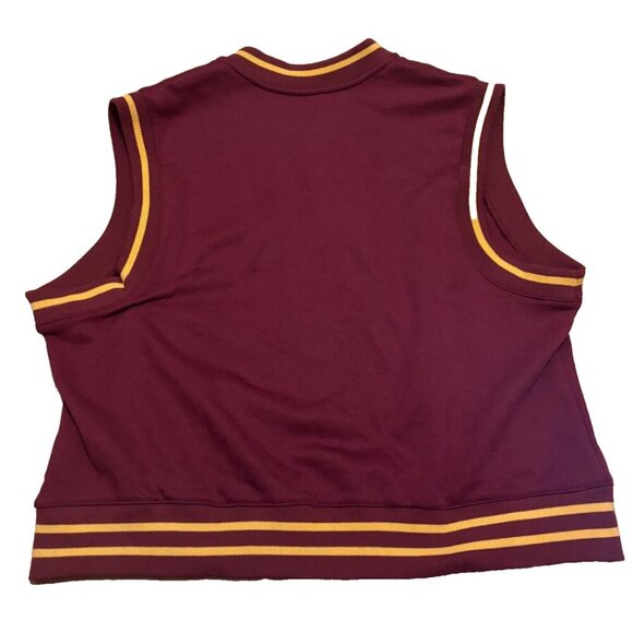 Sex Education x H&M Dolphins Jacket Mens M Bomber Jacket Red Polyester Vest NWT - Picture 5 of 5